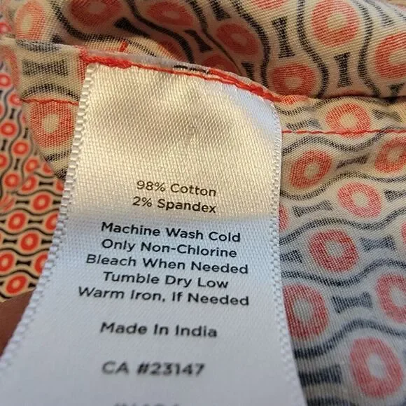 Talbots Red, White And Blue Print Sleeveless Top Size 14 - Picture 6 of 6